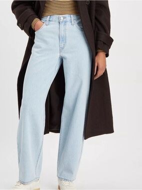 LEVI’S BAGGY DAD JEANS HIGH RISE WIDE STRAIGHT LEG WOMENS SZ 24